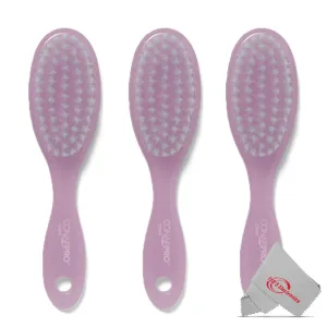 3x Conair Pro Baby Brush Extra Gentle for Little Heads (Pink)