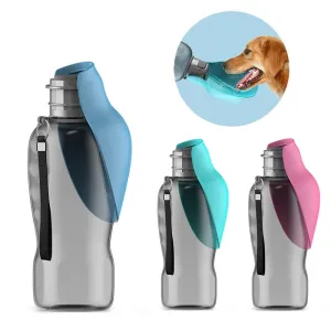 800ml Portable Dog Water Bottle For Small Medium Big Dogs Outdoor Travel Drinking Bowl Puppy Cat Feeder Pet Labrador Accessories