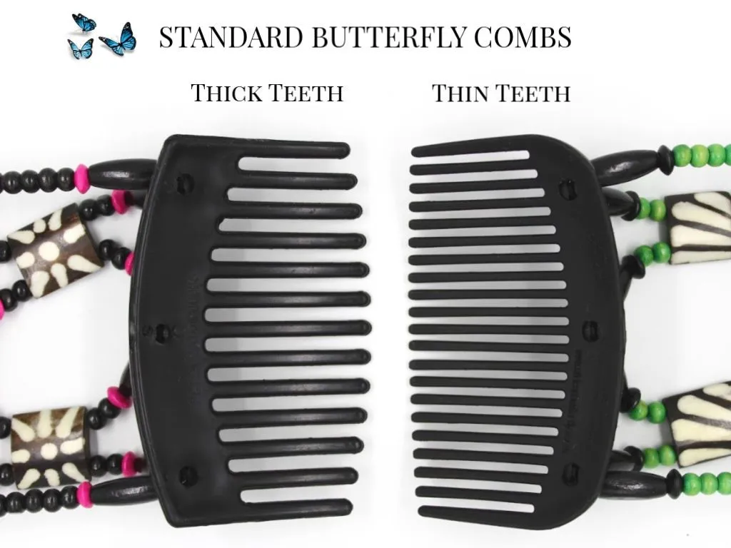 African Butterfly Hair Comb - Dalena Blonde 68