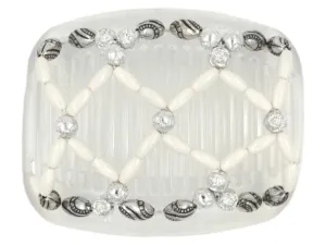 African Butterfly Hair Comb - Ndalena Clear 85