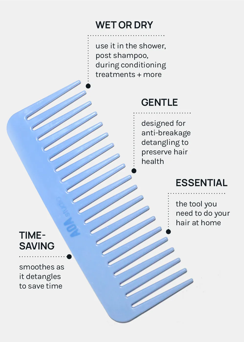 AOA Wide Tooth Comb