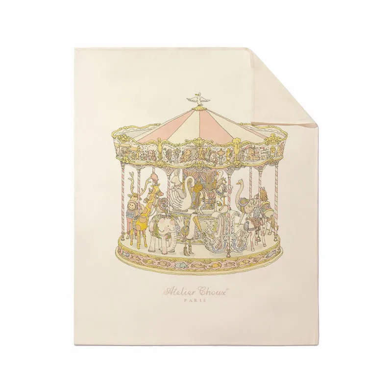 Atelier Choux Cashmere Blanket - Carousel - 100x80cm