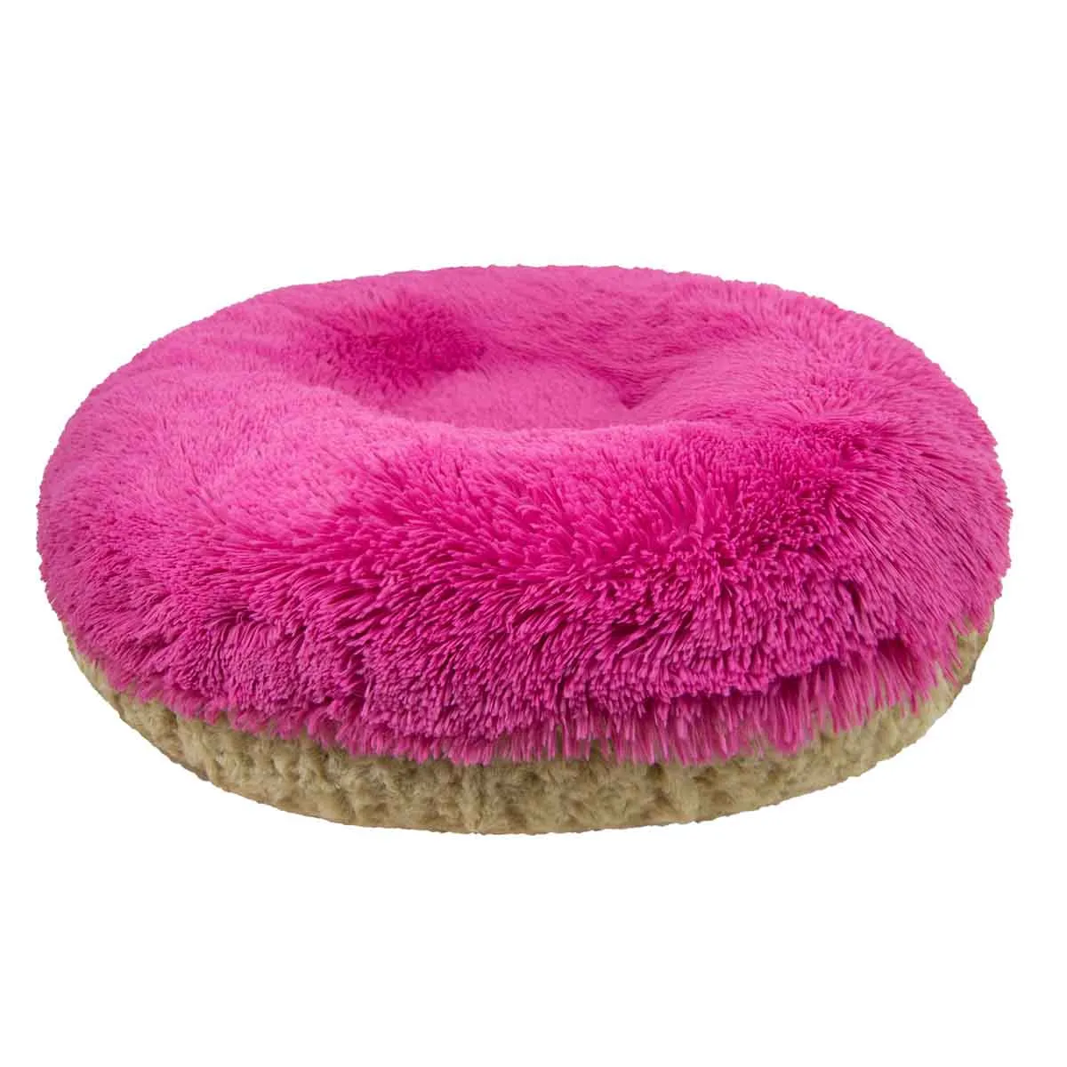 Bagel Dog Bed Camel Rose/Lollipop