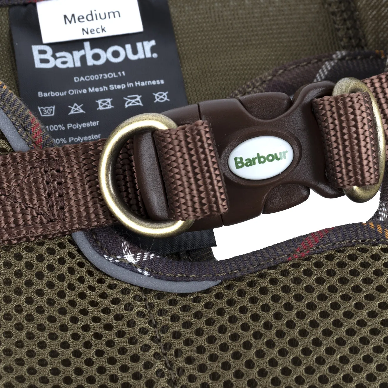 Barbour Mesh Dog Harness Olive