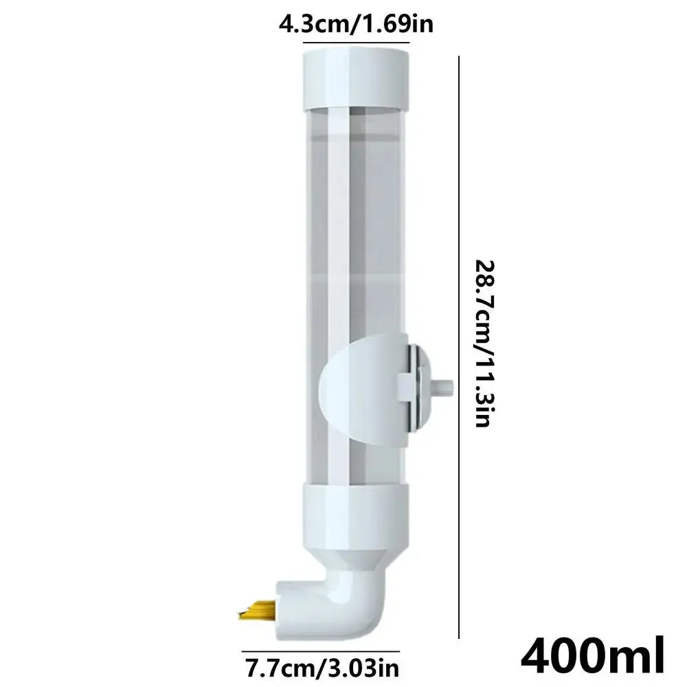 Birds Water Feeder Automatic Bird Cage Suspended Parakeet Water Dispenser for Cage Budgie Drinker Bottle Acrylic Parrot Waterer