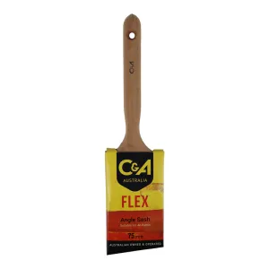 C&A Brushware Flex Angled Sash Brush 75mm Interior Exterior Trade