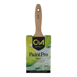 C&A Brushware PaintPro Wall Brush 100mm Trade Industrial Commercial