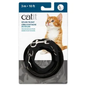 Catit 10ft. Black Nylon Cat Tie-out