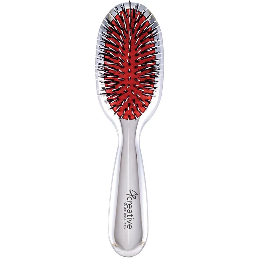 Classic Signature Paddle Silver Hair Brush (2 sizes and 2 bristle types)