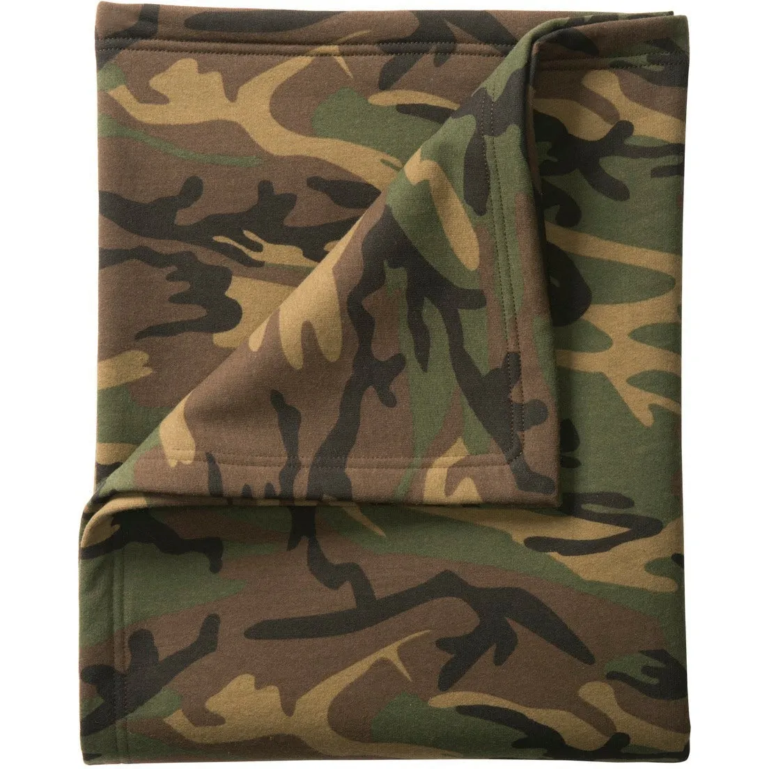 CLOSEOUT - Port & Company Core Fleece Camo Sweatshirt Blanket