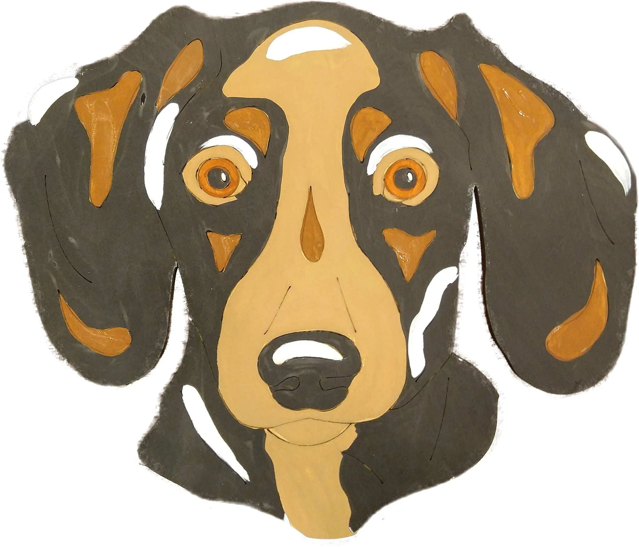 Dachshund Short Haired-DIY Pop Art Paint Kit