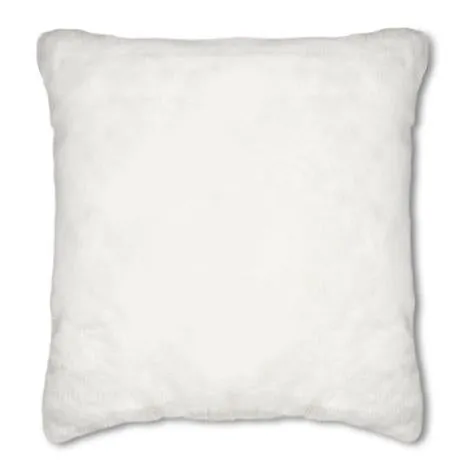 Dartmoor White Faux Fur Cushion