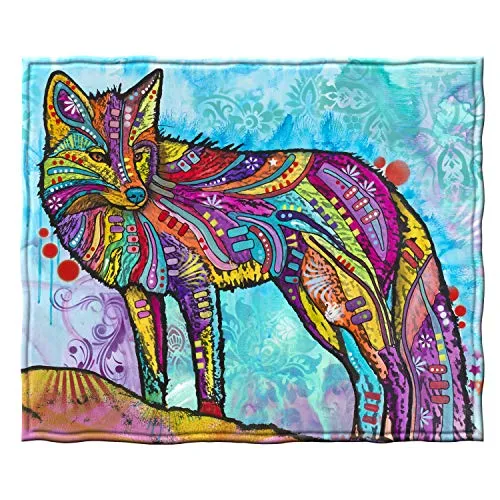 Dawhud Fox Fleece Blanket 50x60 Inch Dean Russo Fox Throw