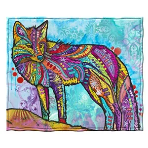 Dawhud Fox Fleece Blanket 50x60 Inch Dean Russo Fox Throw