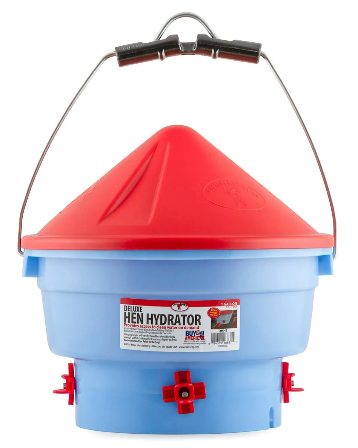 Deluxe Hen Hydrator, Red/White