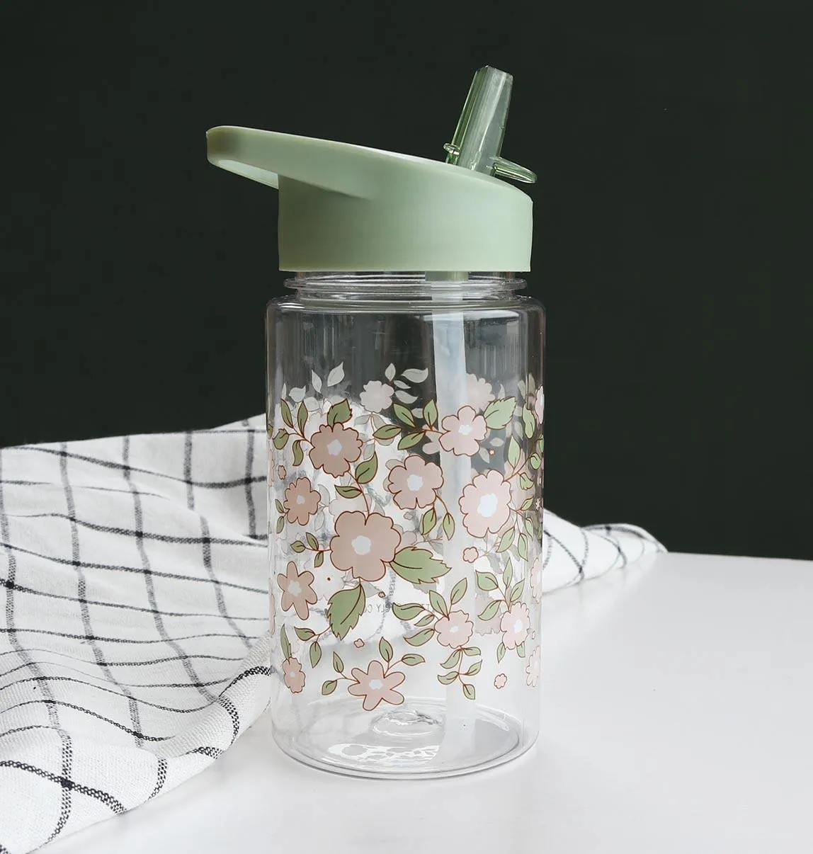 Drink Bottle - Blossoms - Sage