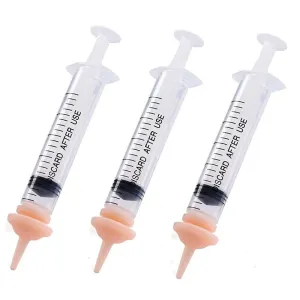 Feeding Bottle Syringe with Silicone Nipple