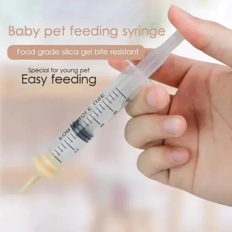 Feeding Bottle Syringe with Silicone Nipple