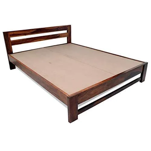 Ganpati Arts Solid Wooden Foster Queen Size Bed for Bedroom Home Furniture (Sheesham_Brown)