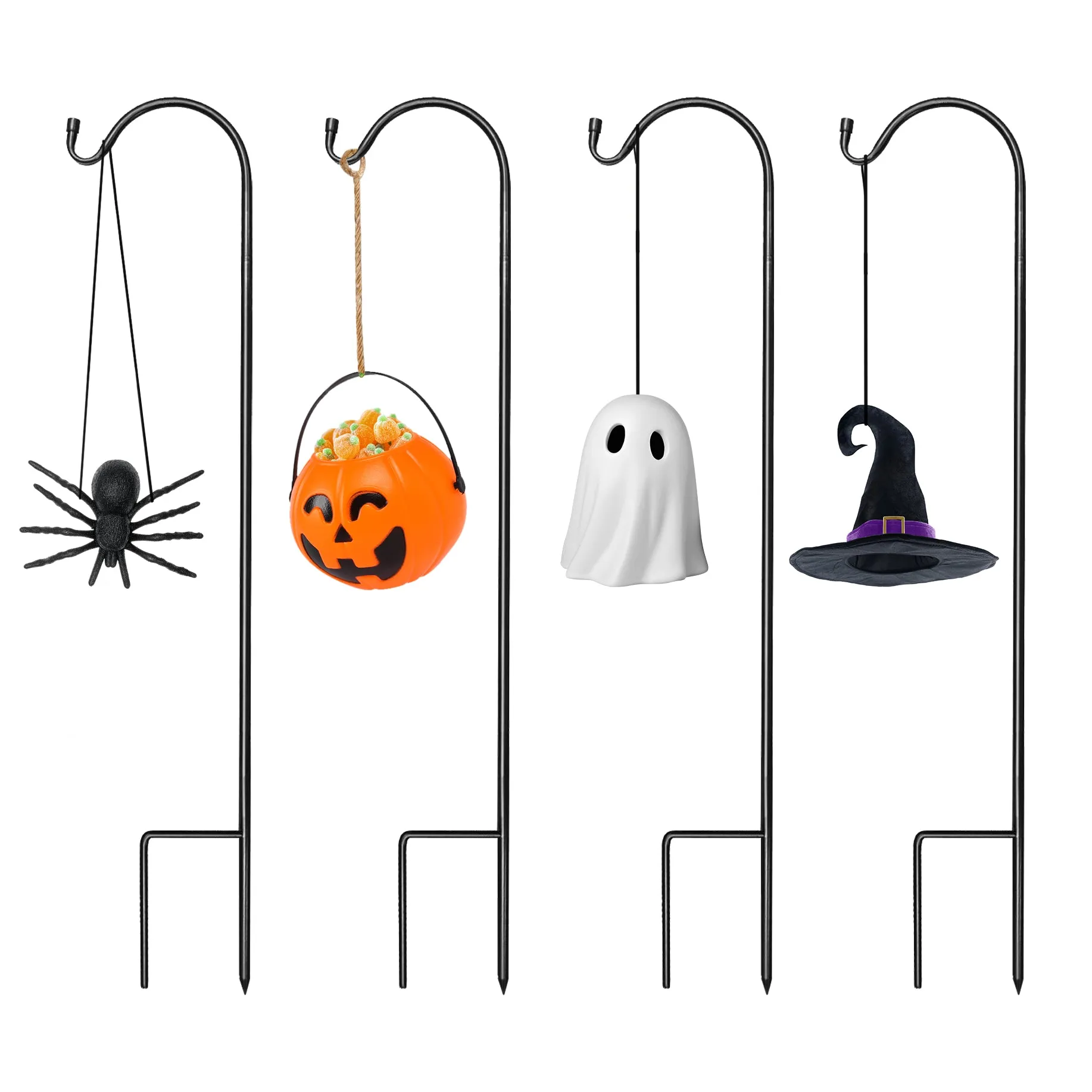 Halloween Shepherd's Hooks - Set of 4