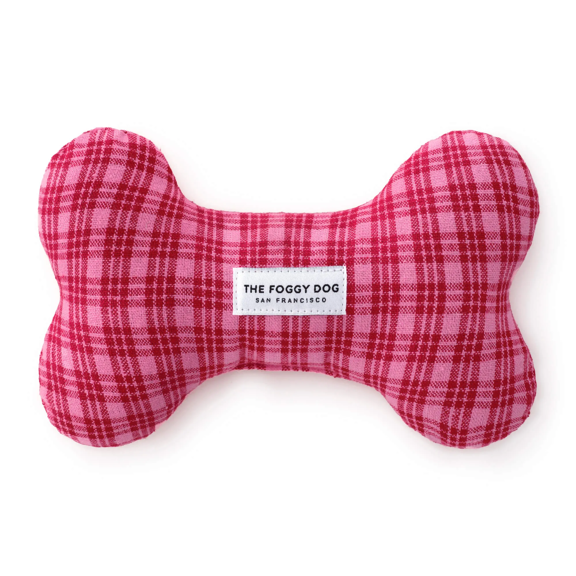 Heather Taylor Home x TFD Katherine Plaid Valentine Dog Squeaky Toy