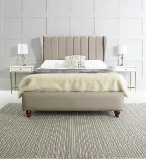 Lacey Winged Fabric Bed - 3ft Single