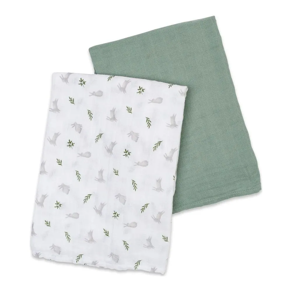 Lulujo 2-Pack Cotton Swaddles Set