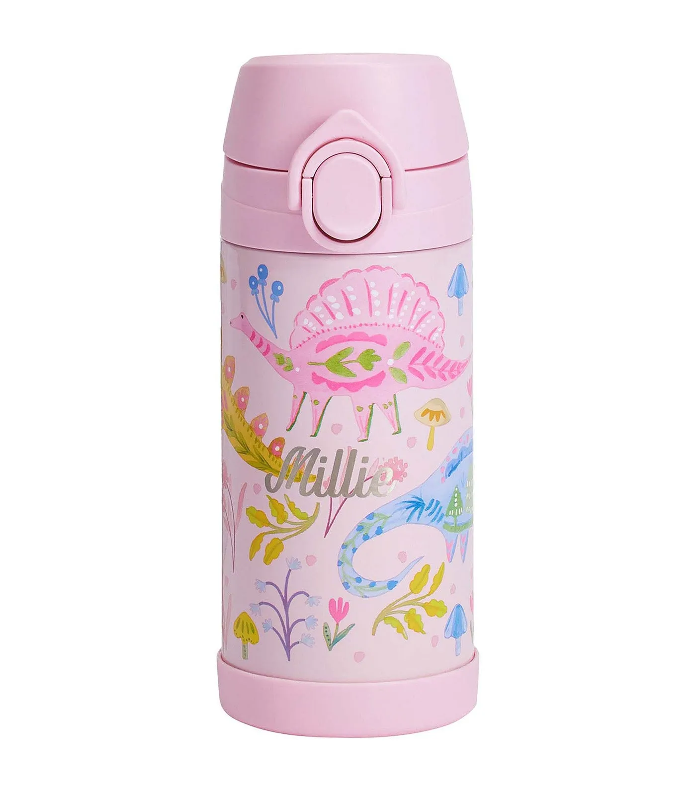 Mackenzie Heritage Pink Dinos Water Bottle