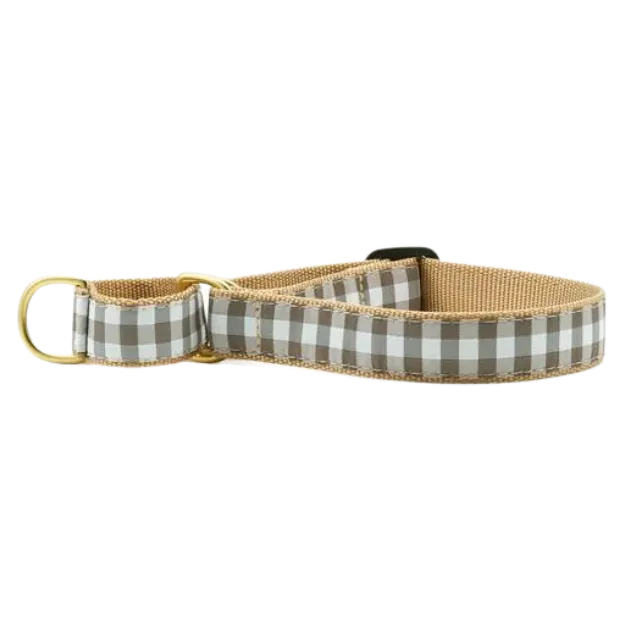 Martingale Collar | Gray Buffalo Check