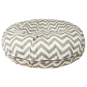 Outdoor Bagel Dog Bed Grey Wave