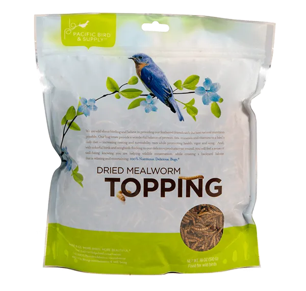 Pacific Bird Dried Mealworm Topping For Wild Birds