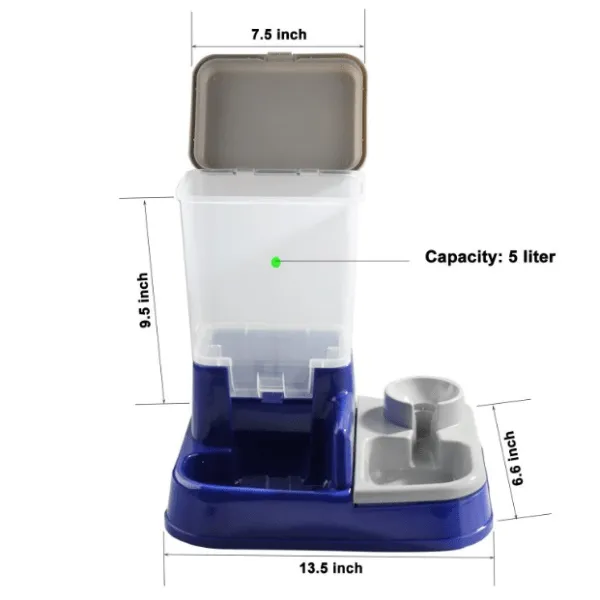 Pawise 2 in 1 Food & Water Dispenser