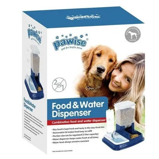 Pawise 2 in 1 Food & Water Dispenser