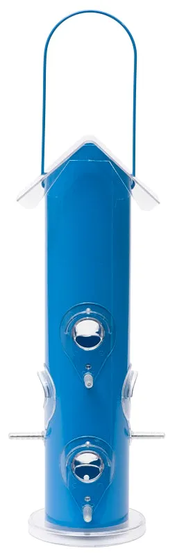 Perky-Pet 391 Wild Bird Feeder, 13-1/4 in H, 1 lb, Metal, Blue, Powder-Coated, Hanging Mounting :EA: QUANTITY: 1