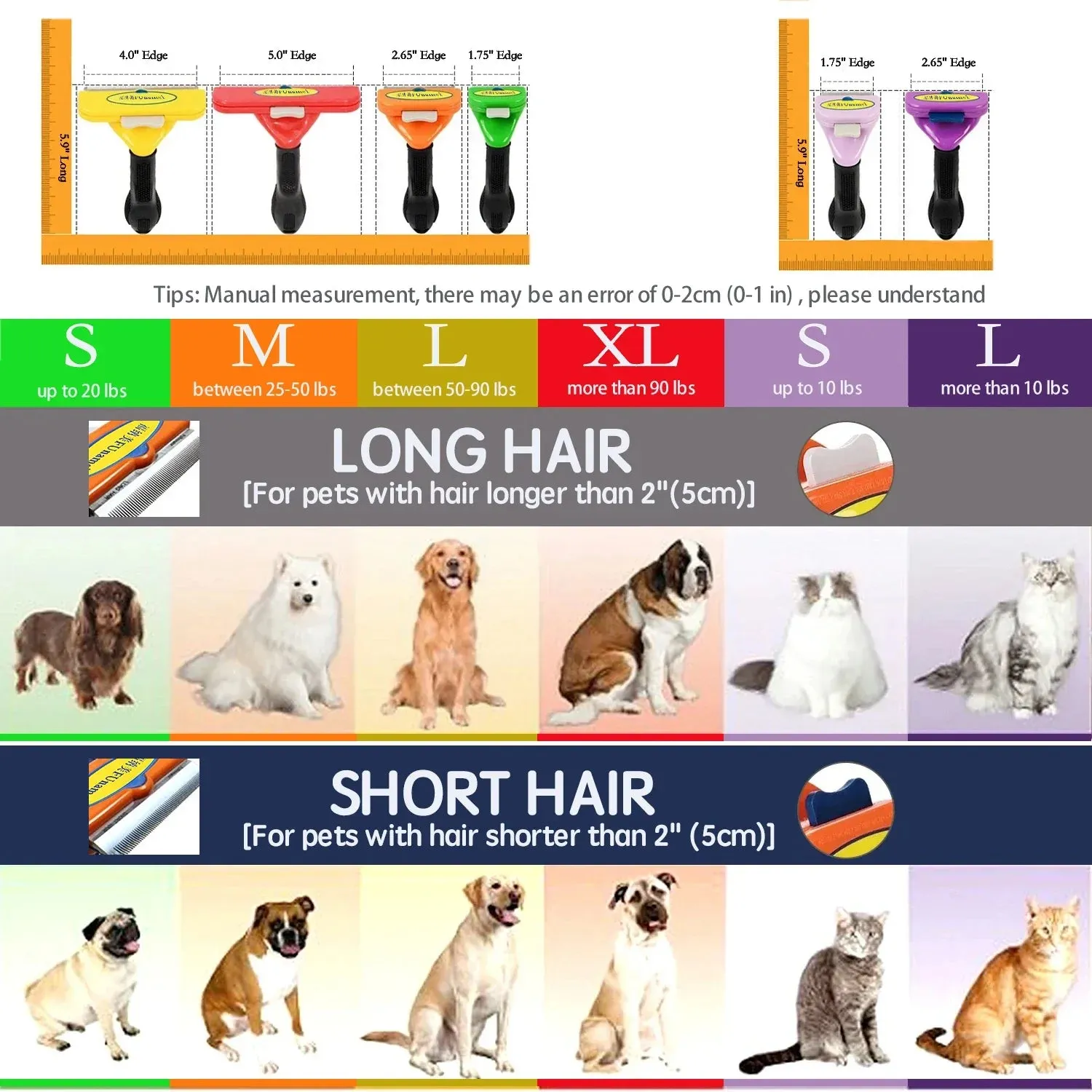 Pet Comb for Hair Removal Brush