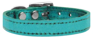 Plain Metallic Leather Metallic Turquoise 14