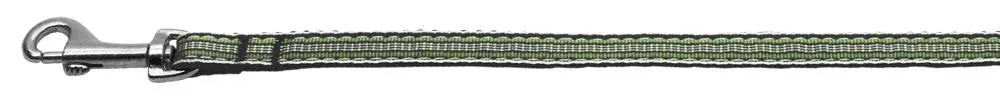 Preppy Stripes Nylon Ribbon Collars Green-White 3-8 wide 6Ft Lsh