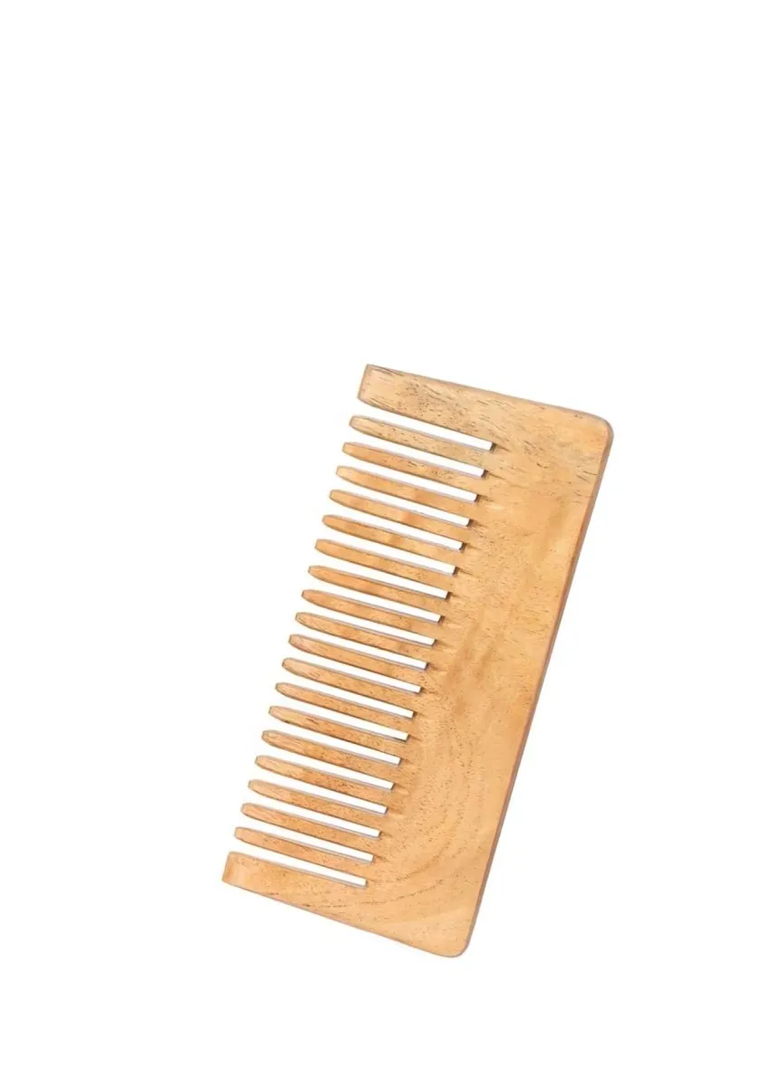 Pure Kacchi Neem Wood Comb Detangle 5.5