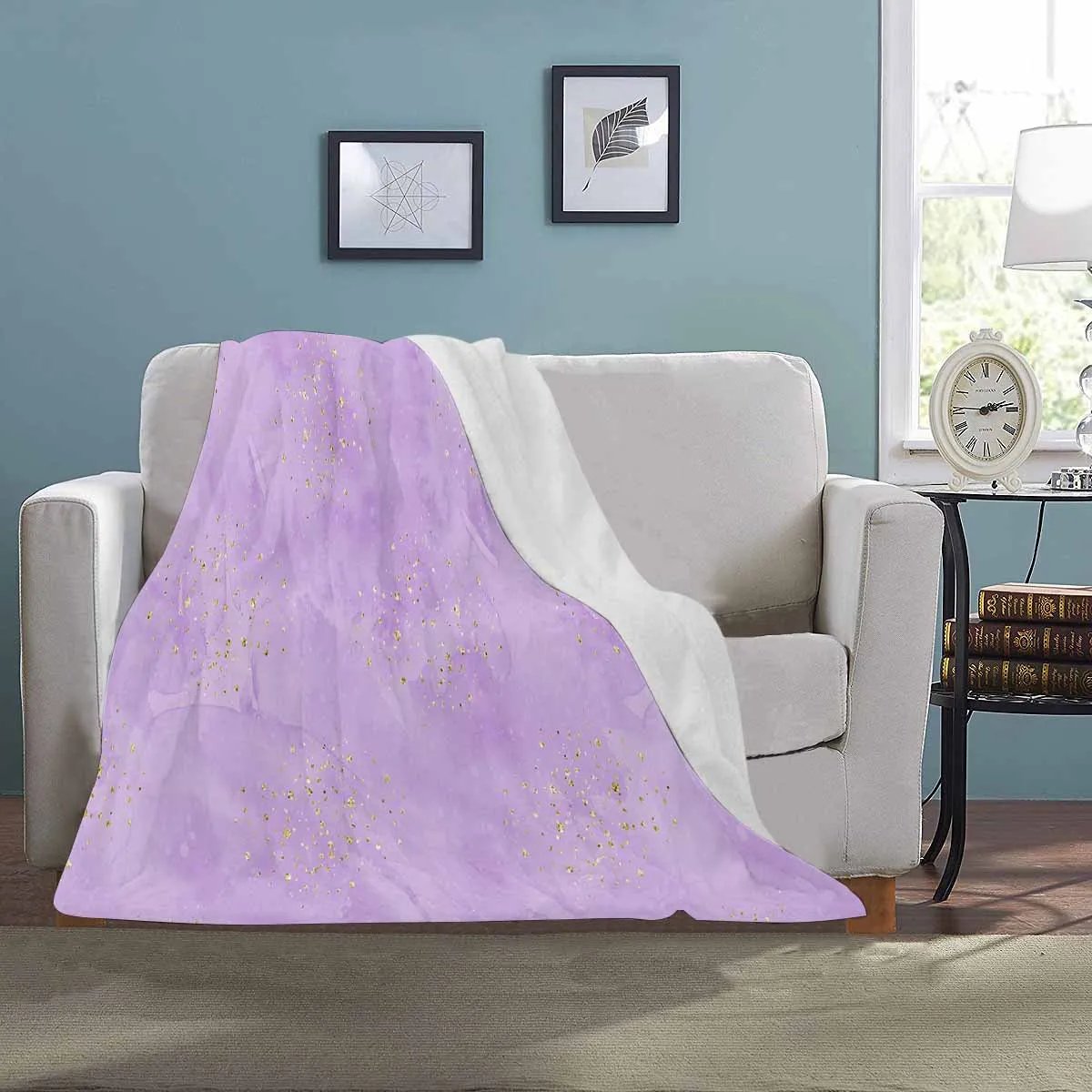 Purple  Ultra-Soft Micro Fleece Blanket 30*40