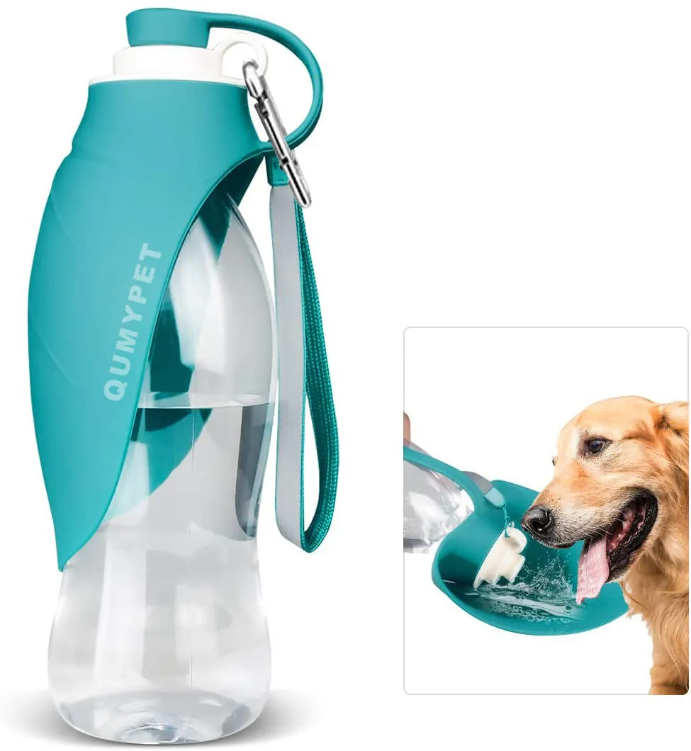 QUMYPET Dog Water Bottle for Walking 19oz