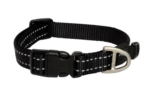 Rogz Classic Reflective Collars Black