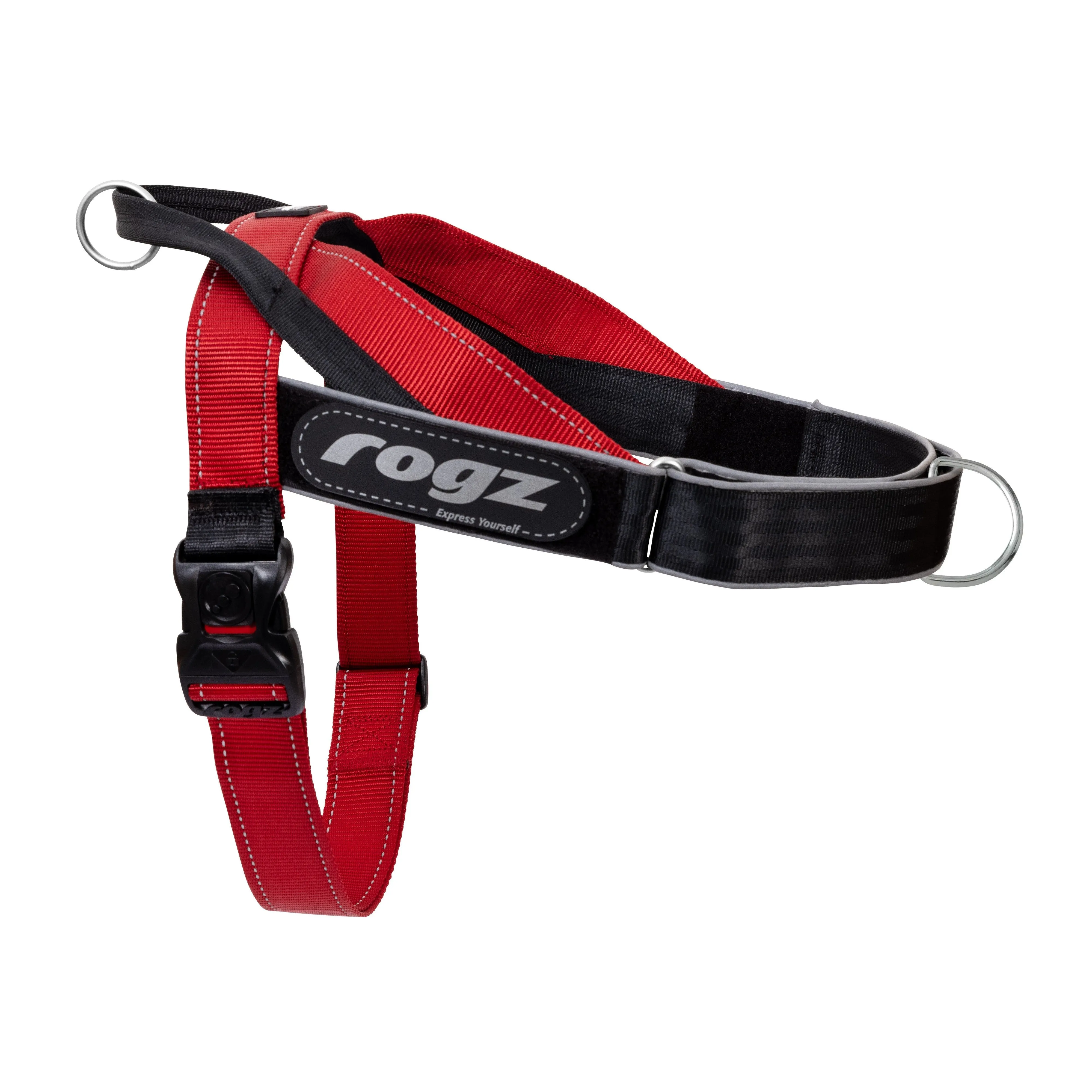 Rogz Utility LetzGo Personalised Harness Red Xlge=^._.^=