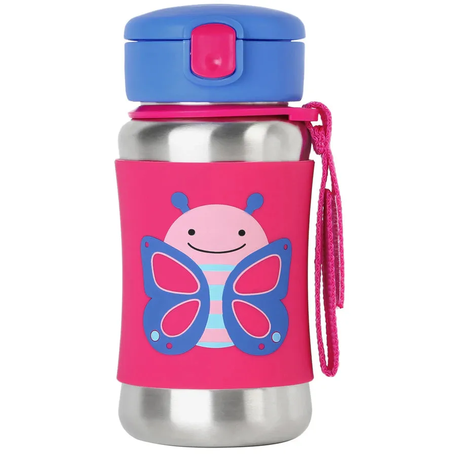 Skip Hop Zoo SS Straw Bottle (Butterfly)