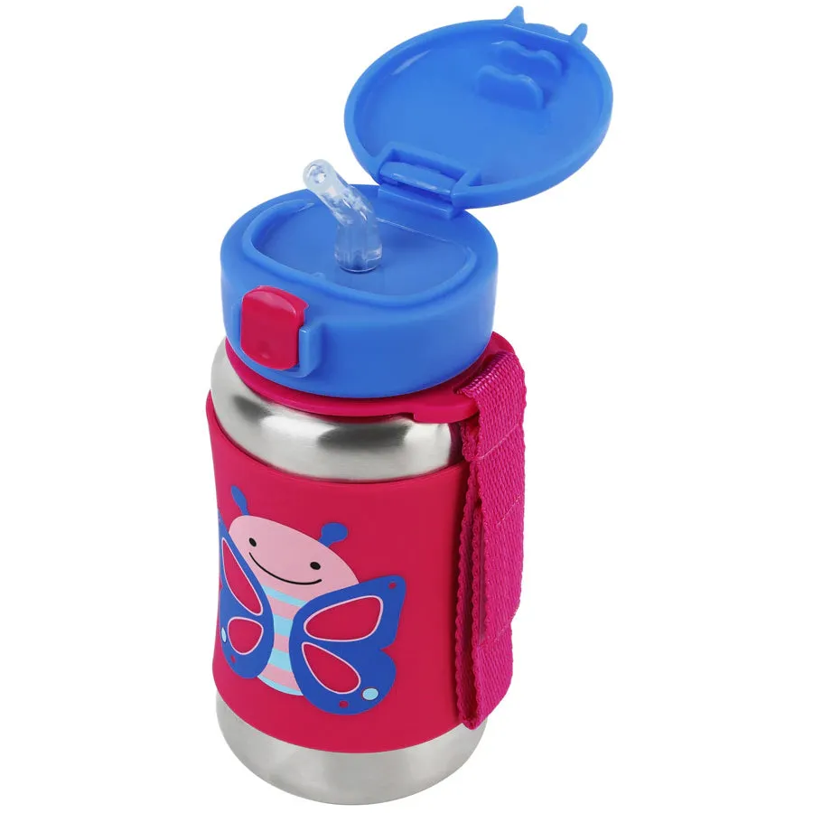 Skip Hop Zoo SS Straw Bottle (Butterfly)