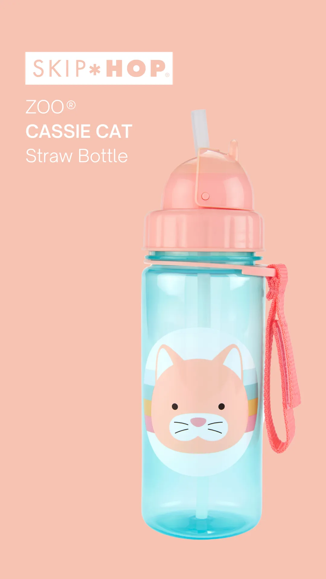 Skip Hop Zoo Straw Bottle  - Catie Cat