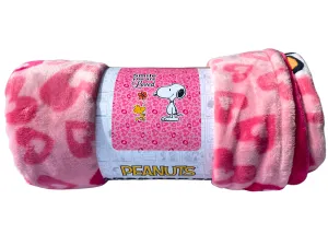 Snoopy Smile You Are Loved Plush Throw