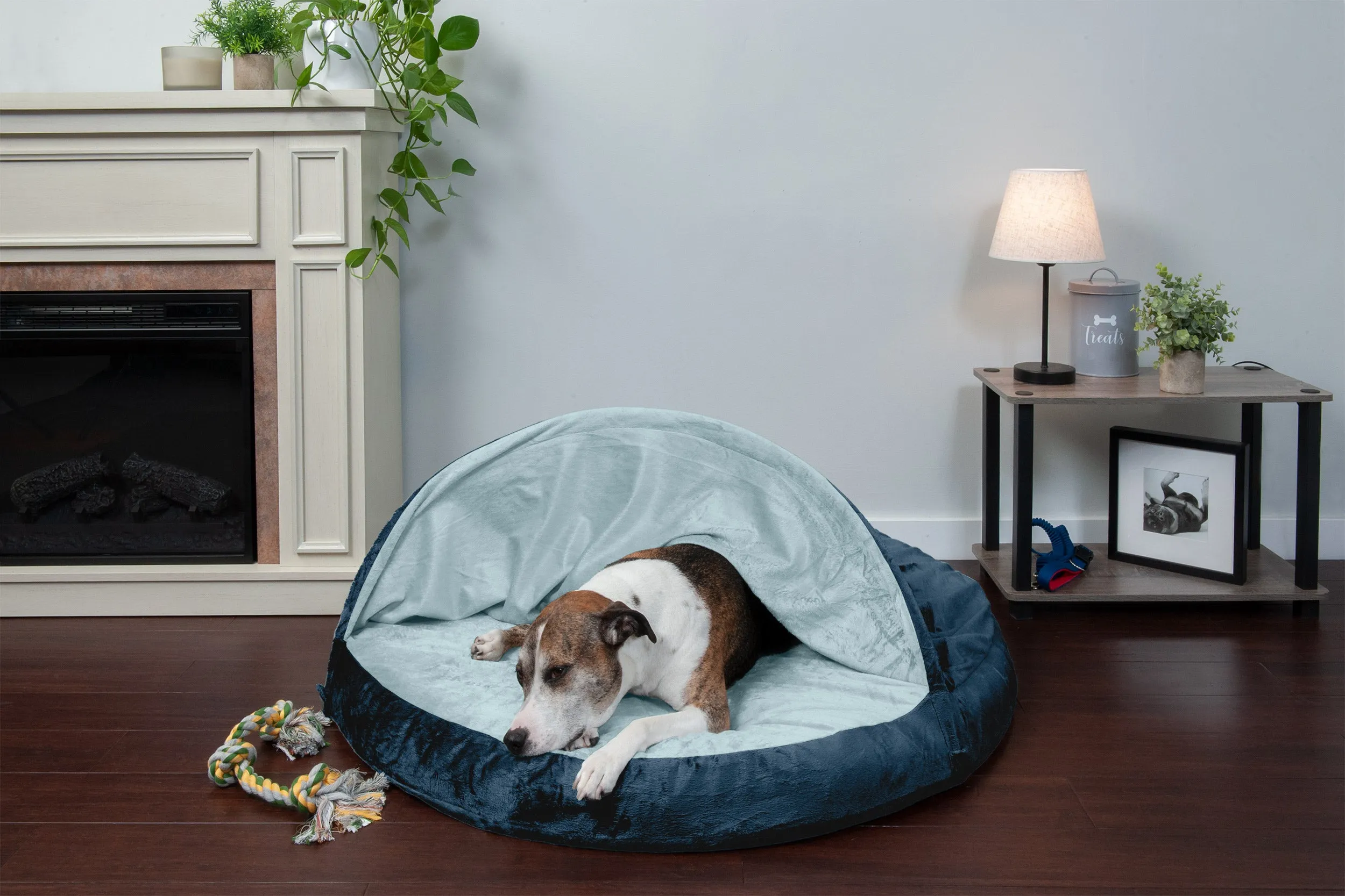 Snuggery Burrow Dog Bed - Microvelvet