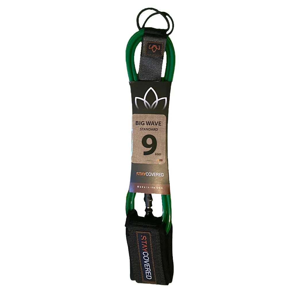 Stay Covered Big Wave Standard Surf Leash - 9'x5/16