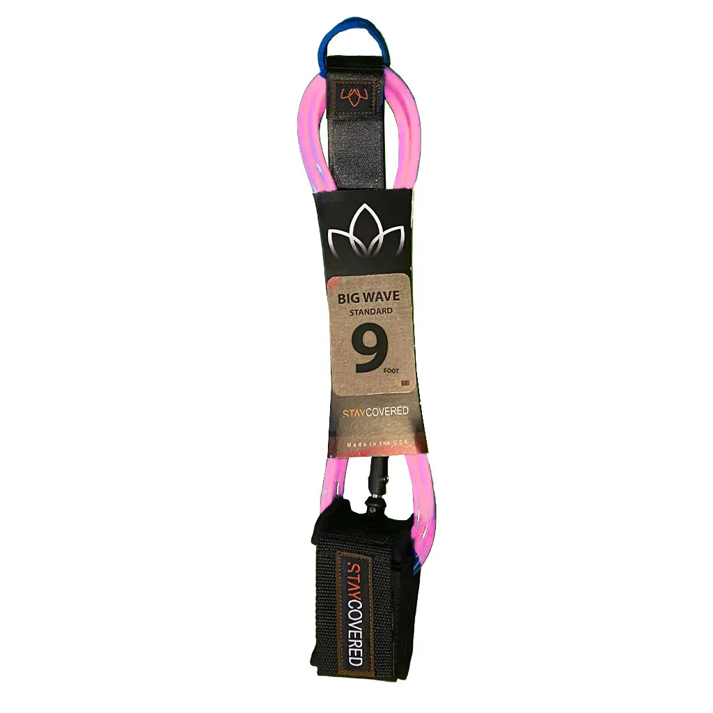 Stay Covered Big Wave Standard Surf Leash - 9'x5/16