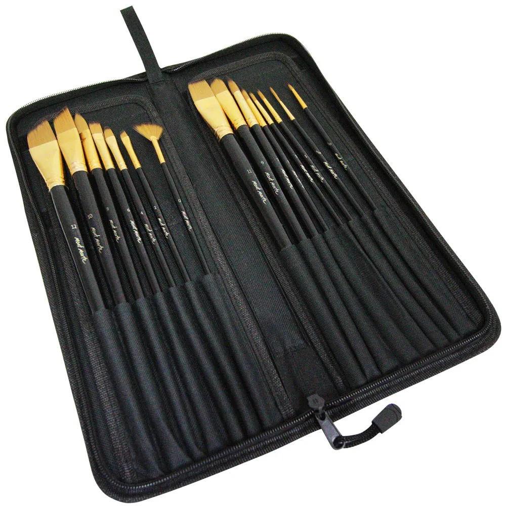 Studio Brush Set in Easel Wallet 15pc